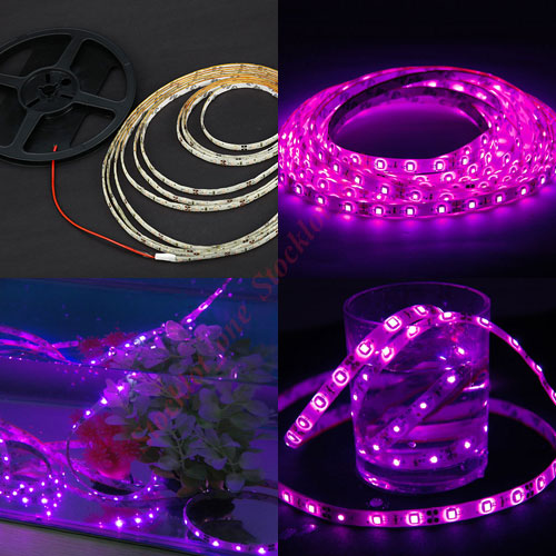 5 meter 3528 Super Bright 300 leds Pink LED Strip Waterproof.